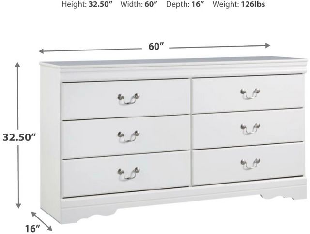 Signature Design by Ashley® Anarasia White Dresser-1