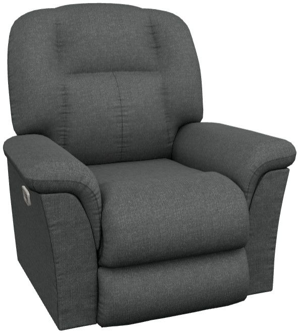 La-Z-Boy® Jasper Slate Power Rocking Recliner with Headrest and Lumbar-0