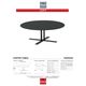 Korson Furniture Loft Black Coffee Table-1