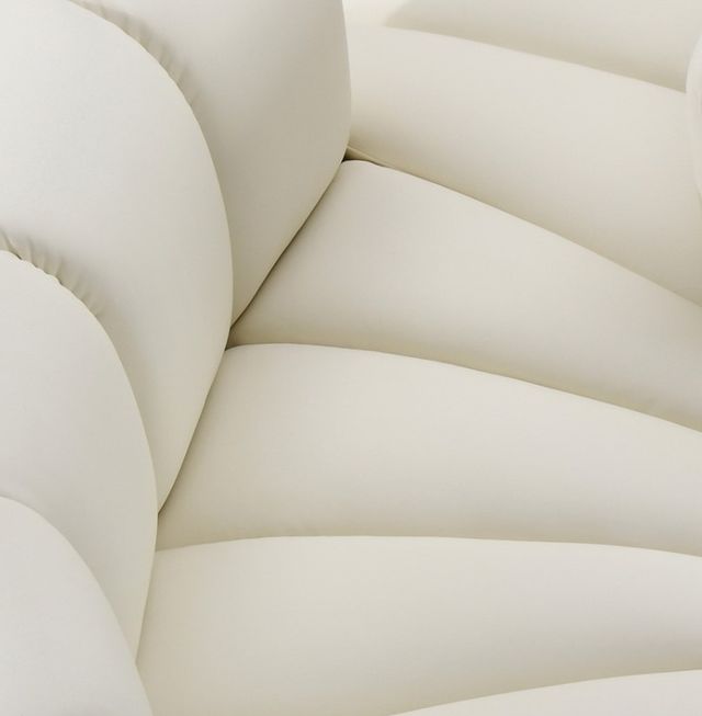 Meridian Furniture Arc 7-Piece Cream Leather Modular Sectional-3