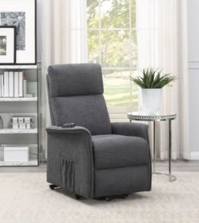 Coaster® Herrera Charcoal Power Lift Recliner with Wired Remote-3
