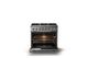 Viking® 5 Series 36" Stainless Steel Pro Style Dual Fuel (LP) Range with Brushed Brass Trim-1