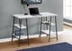 Monarch Specialties Inc. White Marble-Look Computer Desk-1