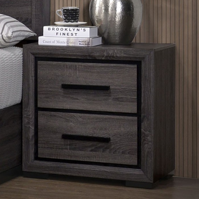 Furniture of America® Conwy 4-Piece Gray Queen Bedroom Set-2