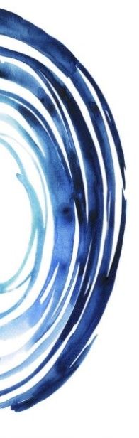 Classy Living Grace Popp Blue Vortex II Wall Art-2