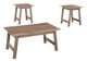 Monarch Specialties Inc. 3 Piece Dark Taupe Table Set-1