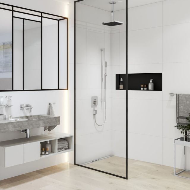 Hansgrohe Pulsify E Chrome 12" Extension Pipe for Ceiling Mount E-2