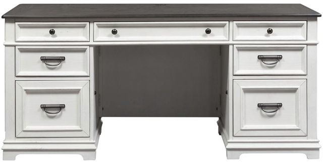 Liberty Furniture Allyson Park Charcoal/Wirebrushed White Credenza-2