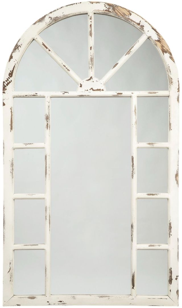 Signature Design by Ashley® Divakar Antique White Accent Mirror-0