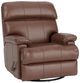 Flexsteel® Customizable Geneva Leather Manual Swivel Gliding Recliner-0