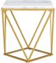 Elements International Riko 2-Piece White Occasional Table with Gold Frame Set-5