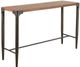 Olliix by INK+IVY Caden Brown/Charcoal Console Table and Counter Stool 3 Piece Set-1