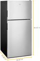 Whirlpool® 30" 18.2 Cu. Ft. Stainless Steel Top Freezer Refrigerator-2