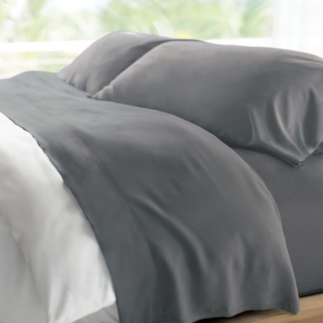 Cariloha Retreat 4-Piece Laguna Blue Lyocell King Sheet Set-2