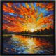 StyleCraft Sunset Sparkle Wall Art-0