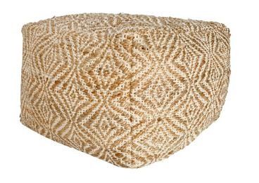 Signature Design by Ashley® Madan Ivory/Natural Pouf-1