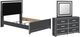 Signature Design by Ashley® Zuraleus 3-Piece Black Queen Upholstered Panel Bedroom Set-0