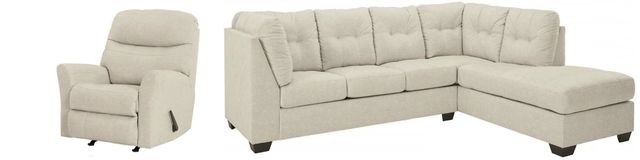 Benchcraft® Falkirk 3-Piece Parchment Living Room Set-1