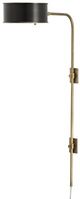 Currey & Company Overture Antique Brass/Black Wall Sconce-0