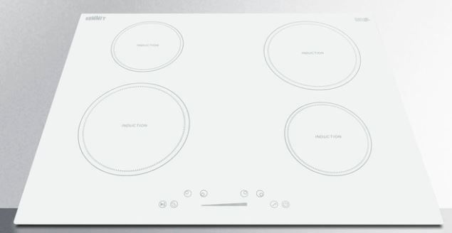 Summit® 30" White Induction Cooktop-2