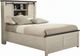 Jofran Inc. Madison County 4-Piece Vintage White Queen Barn Door Bedroom Set-2