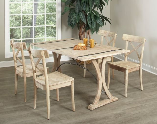Elements International Callista 5-Piece Beach Folding Dining Set-3