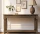 International Furniture Direct Tiffany Sepia Brown Sofa Table-2