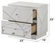 ACME Furniture Esther White/Silver High Gloss Nightstand-2