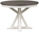 Liberty Furniture Allyson Park Charcoal Dining Pedestal Table with Wirebrushed White Base-0