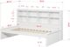 Donco Kids White Youth Twin Bookcase Daybed-2