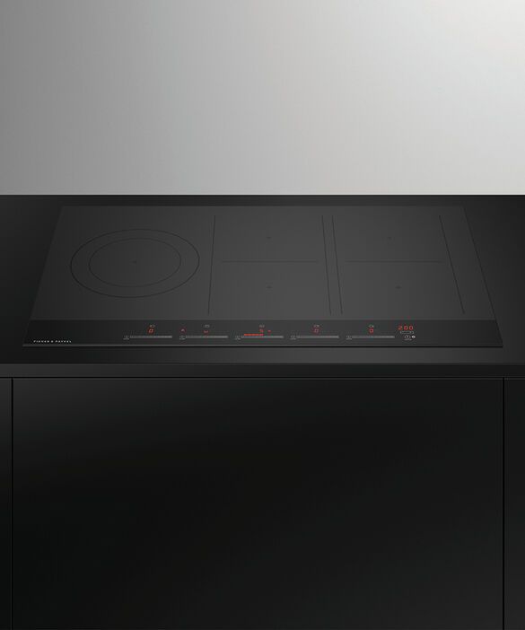 Fisher & Paykel Series 9 36" Black Glass Induction Cooktop-3