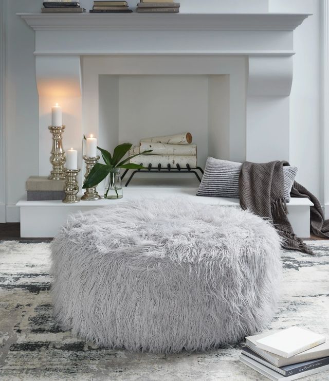 Signature Design by Ashley® Galice Light Gray Oversized Accent Ottoman-1