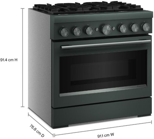 KitchenAid® 36" Juniper 6 Burner Pro Style Dual Fuel Range with No Preheat Air Fry Mode-1