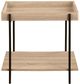 Coaster® Fallon 3-Piece Natural Occasional Table with Black Base Set-2