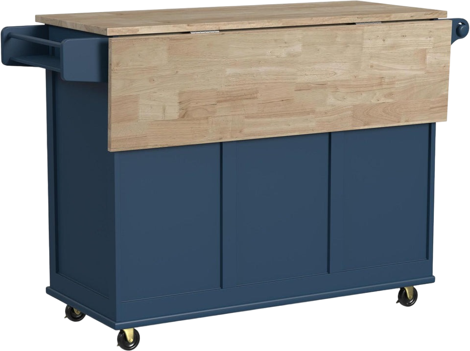 homestyles® Dolly Madison Blue Drop Leaf Kitchen Cart| Langlois