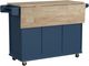 homestyles® Dolly Madison Blue Drop Leaf Kitchen Cart-4