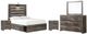 Signature Design by Ashley® Drystan 5-Piece Brown Rustic Full Youth Storage Bed Set-0
