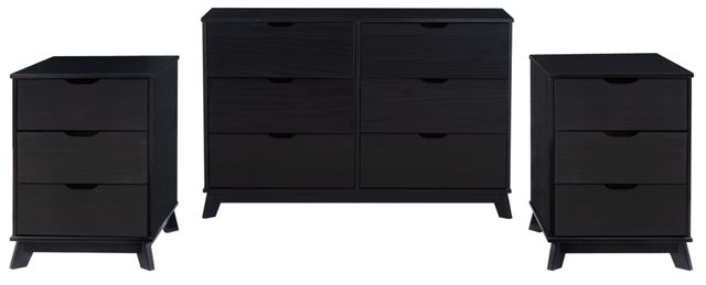 Powell® Portix 3-Piece Black Closet Storage Set-0