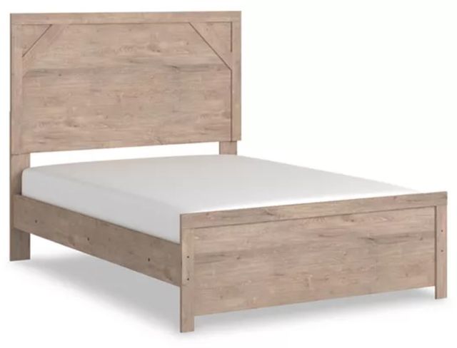 Signature Design by Ashley® Senniberg 6-Piece Light Brown/White Full Panel Bed Set-1