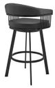 Armen Living Chelsea Black 26" Swivel Counter Stool-3