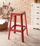ACME Furniture Jacotte Natural/Red Bar Stool-1