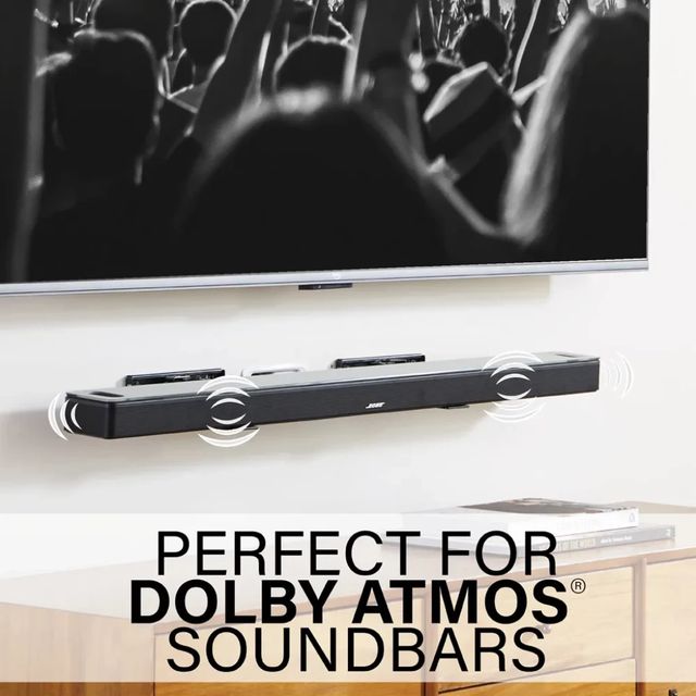 Sanus® Black Universal Extendable Soundbar Wall Mount-2
