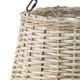 A & B Home Beige/Black Rattan Chandelier-2
