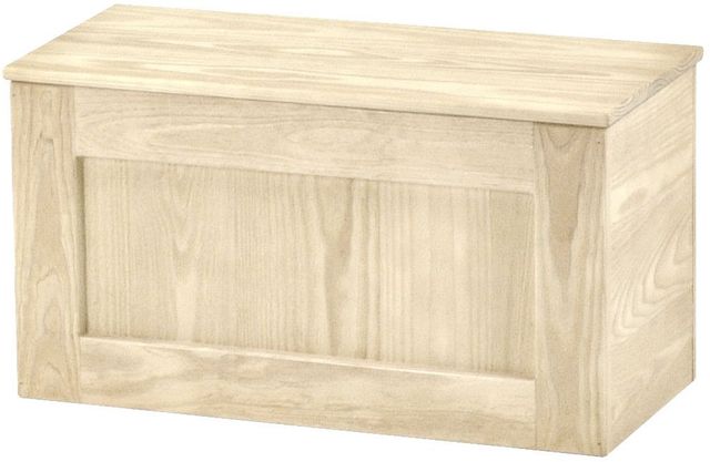 Crate Designs™ Furniture Unfinished Wood Top Storage Bench-0