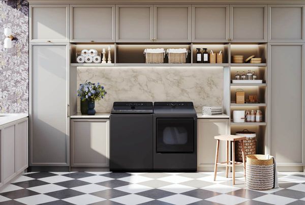 LG Matte Black Laundry Pair 