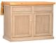 American Heartland Manufacturing Poplar Flip-Up Kitchen Island-0