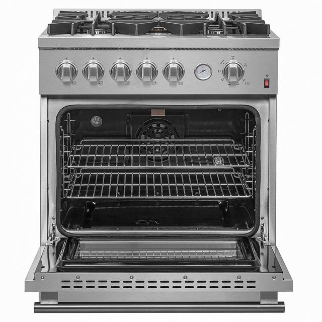FORNO® Giovanni 30" Stainless Steel Pro Style Gas Range-1