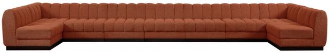 Meridian Furniture Quinn 9-Piece Cognac Modular Sectional-1