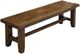 Elements International Gage Chestnut Dining Bench-0