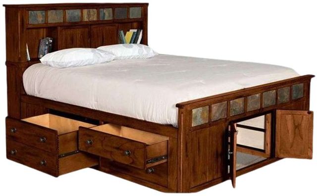 Sunny Designs™ Santa Fe Eastern King Storage Panel Bed-1